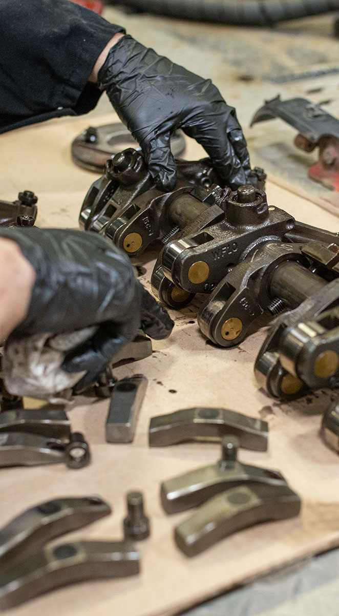 Working on engine lifters